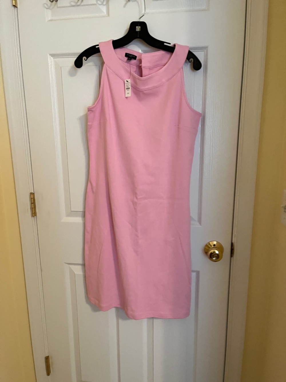 Talbots Pink Sleeveless Midi Shift Dress